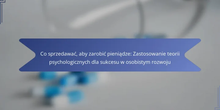 Co sprzedawać, aby zarobić pieniądze: Zastosowanie teorii psychologicznych dla sukcesu w osobistym rozwoju