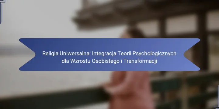 Religia Uniwersalna: Integracja Teorii Psychologicznych dla Wzrostu Osobistego i Transformacji