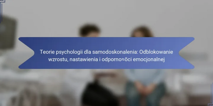 Teorie psychologii dla samodoskonalenia: Odblokowanie wzrostu, nastawienia i odporności emocjonalnej