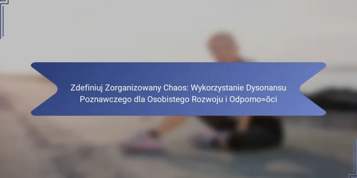 Zdefiniuj Zorganizowany Chaos: Wykorzystanie Dysonansu Poznawczego dla Osobistego Rozwoju i Odporności